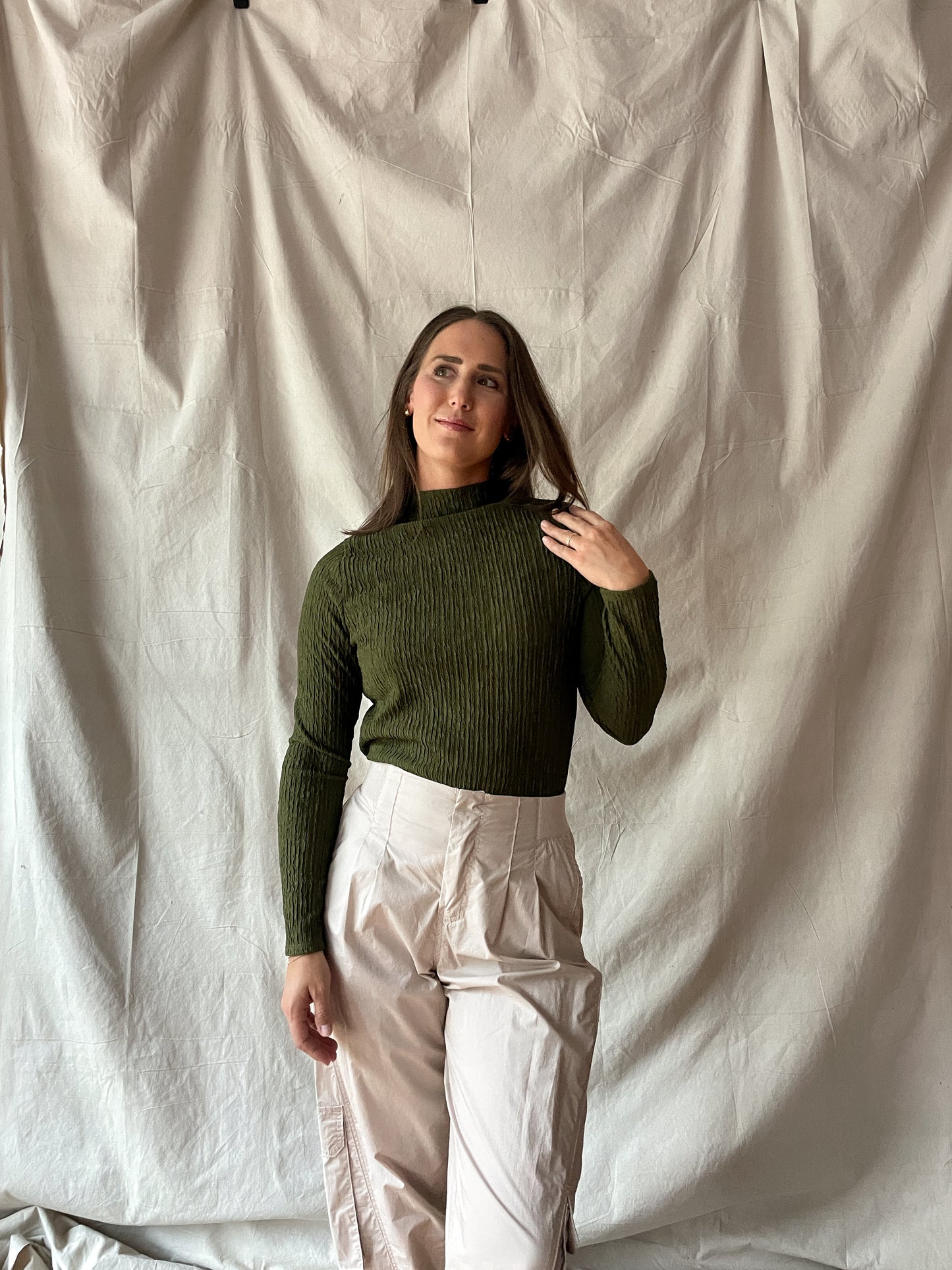 Hieno Top - Olive