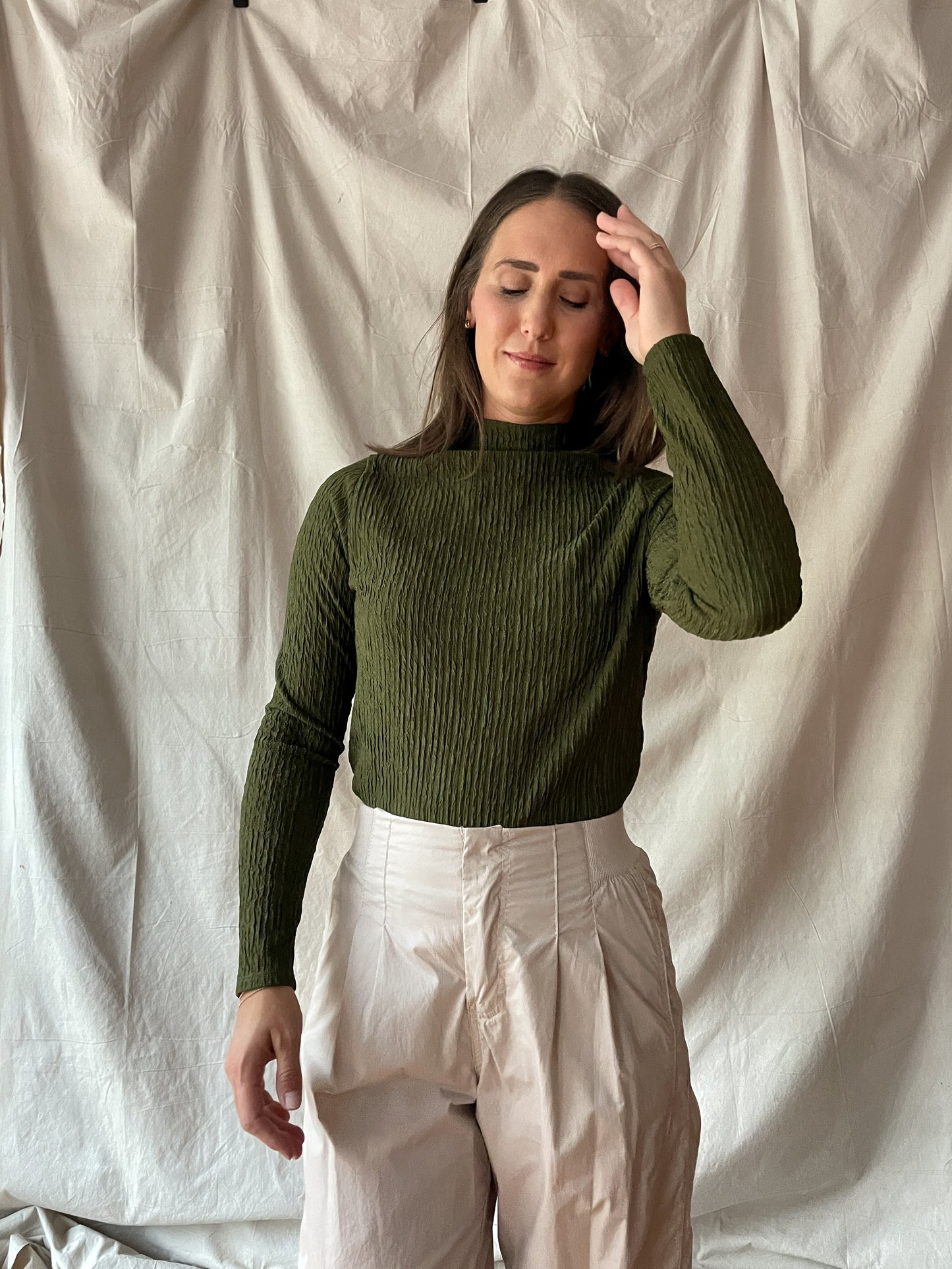 Hieno Top - Olive