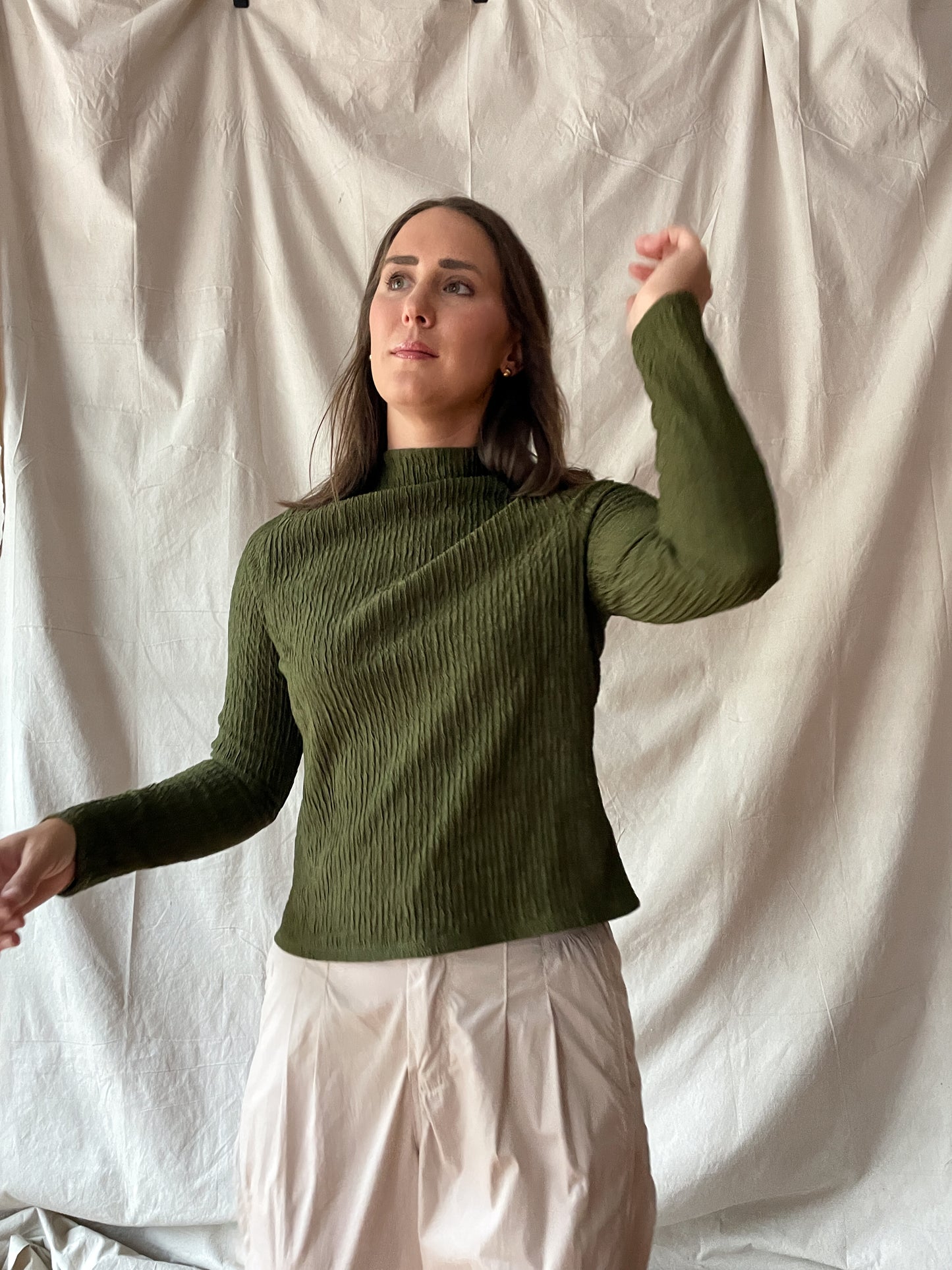 Hieno Top - Olive