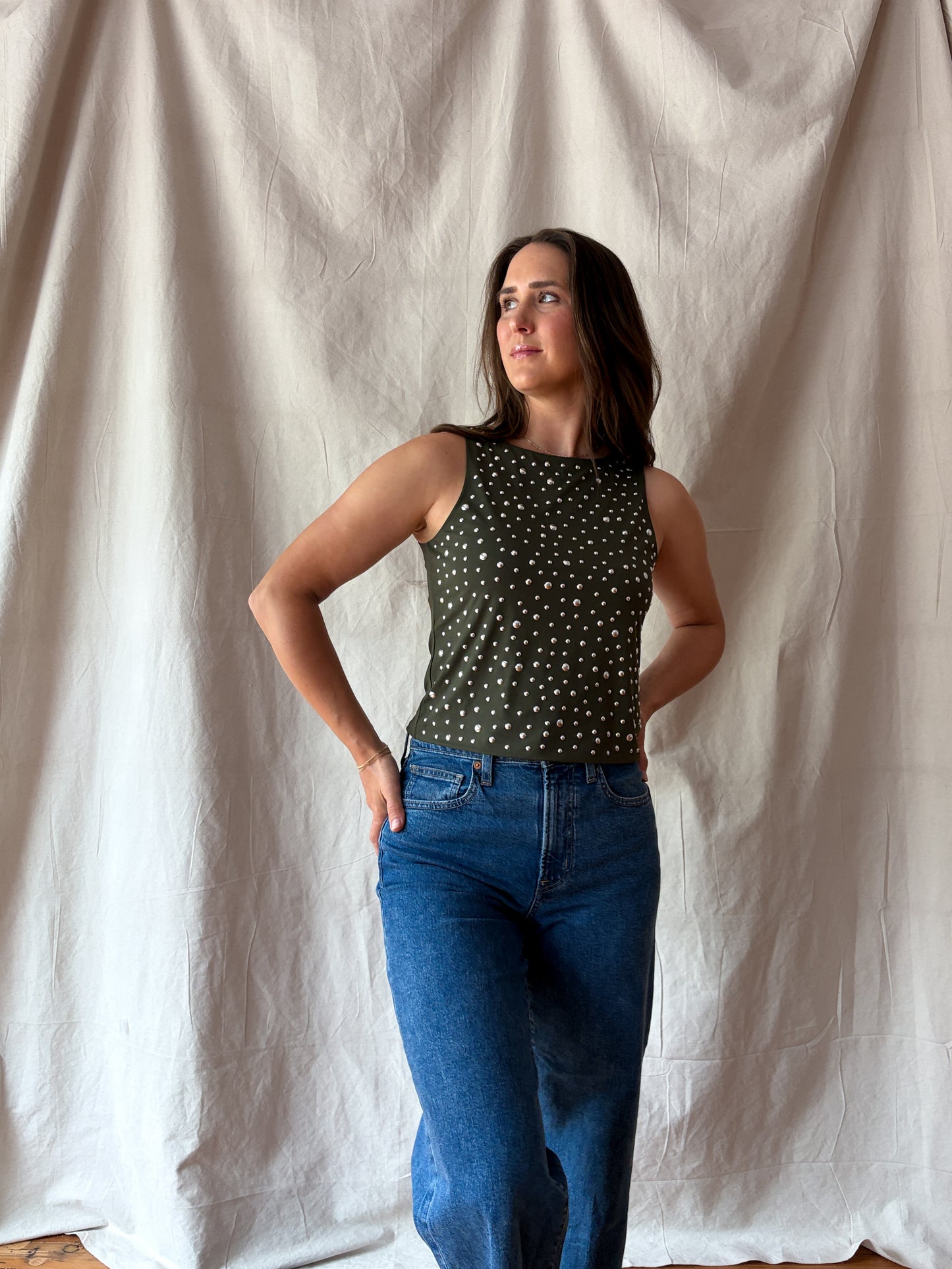 Tuva Top - Olive