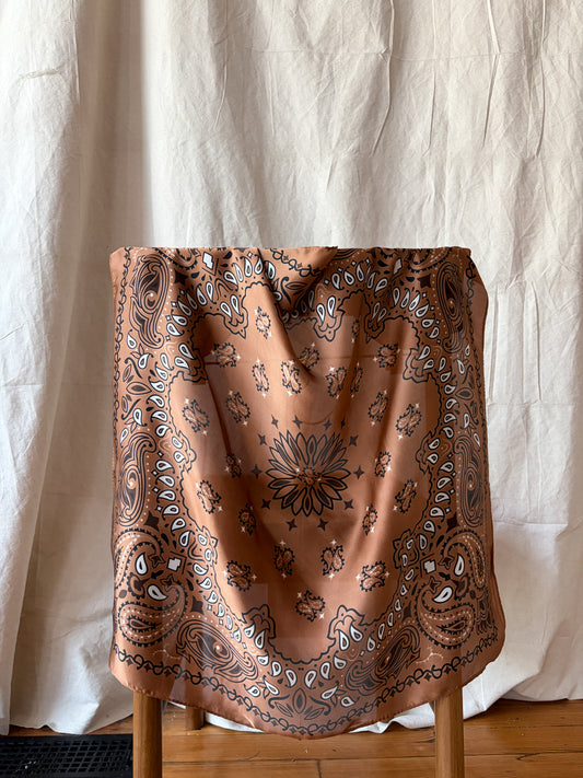 Bandana Scarf - Brown
