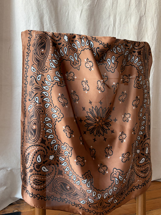 Bandana Scarf - Brown