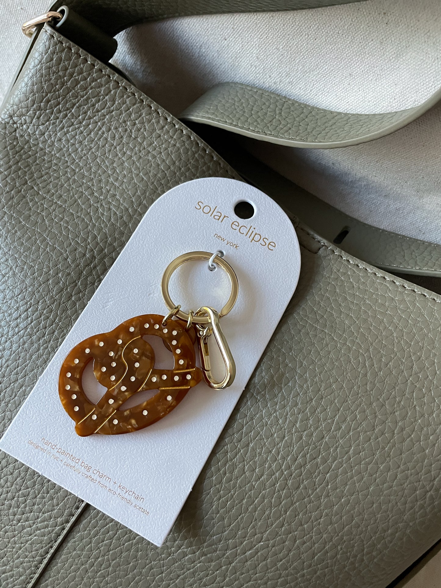 Pretzel Bag Charm