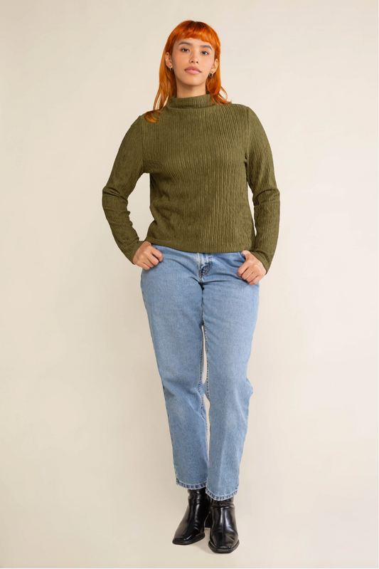 Hieno Top - Olive