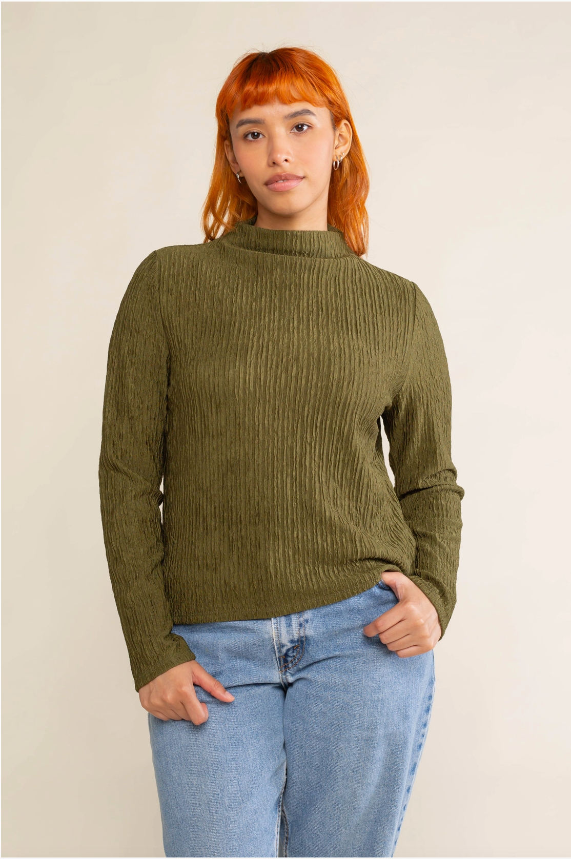 Hieno Top - Olive