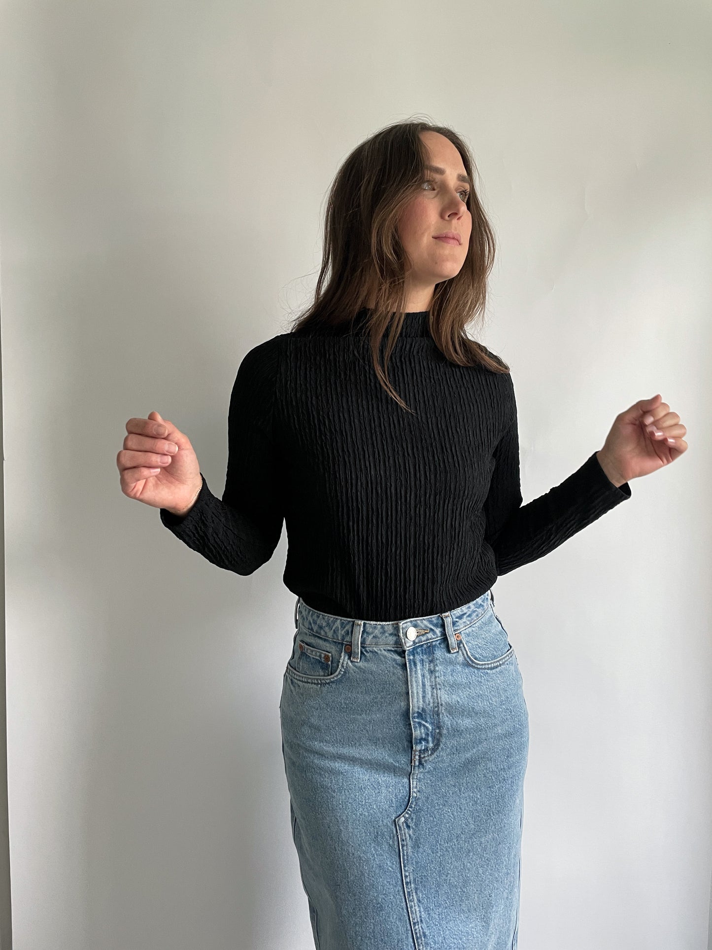 Hieno Top - Black