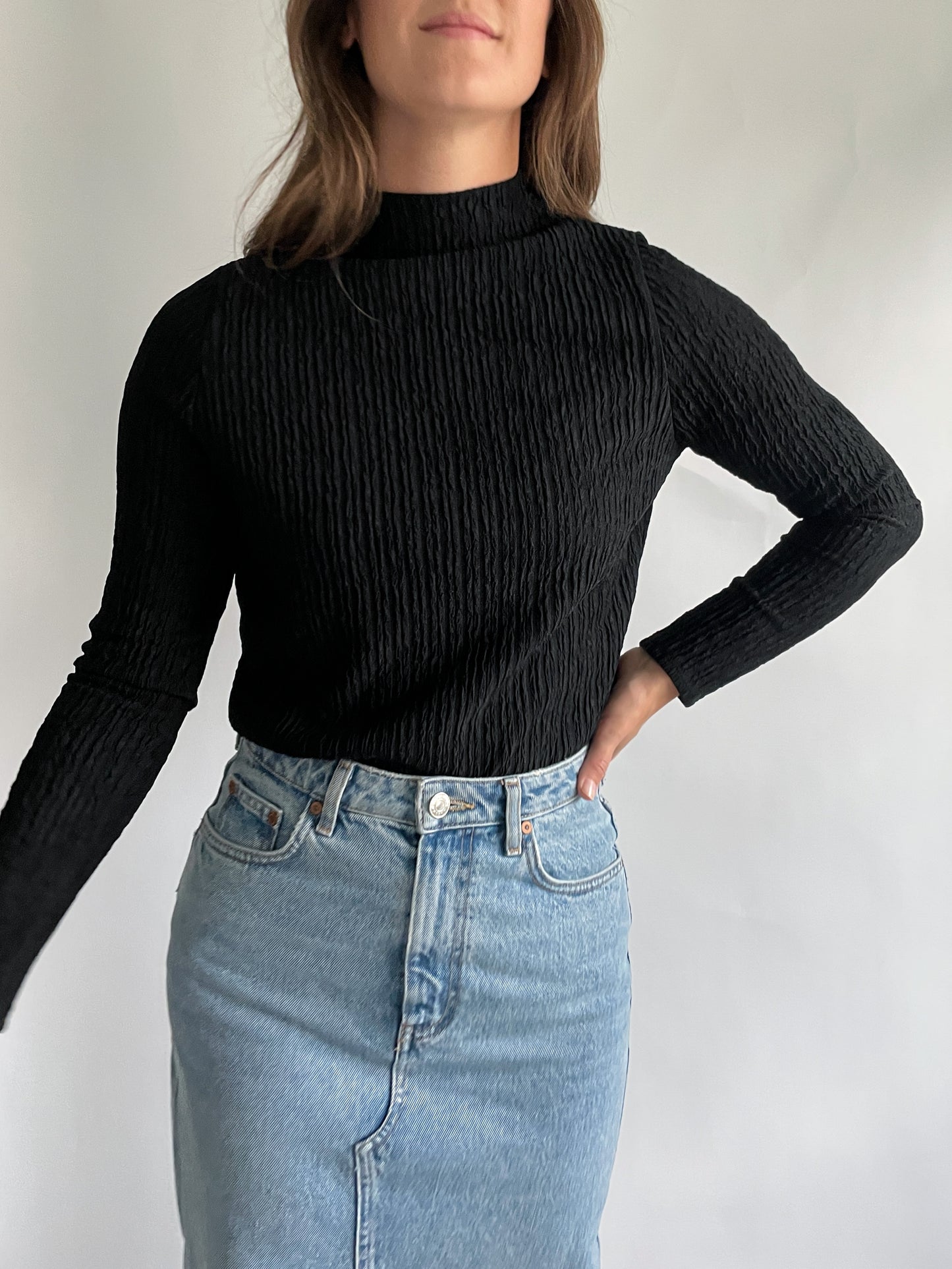 Hieno Top - Black