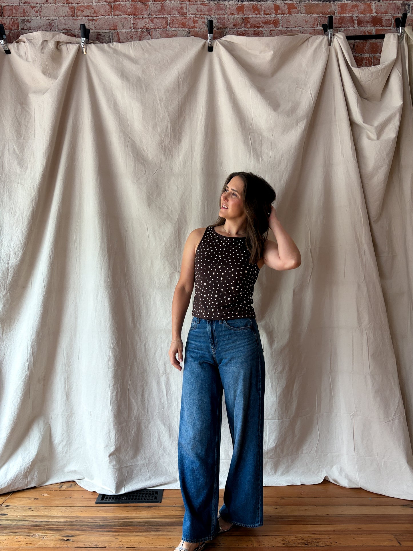 Tuva Top - Brown