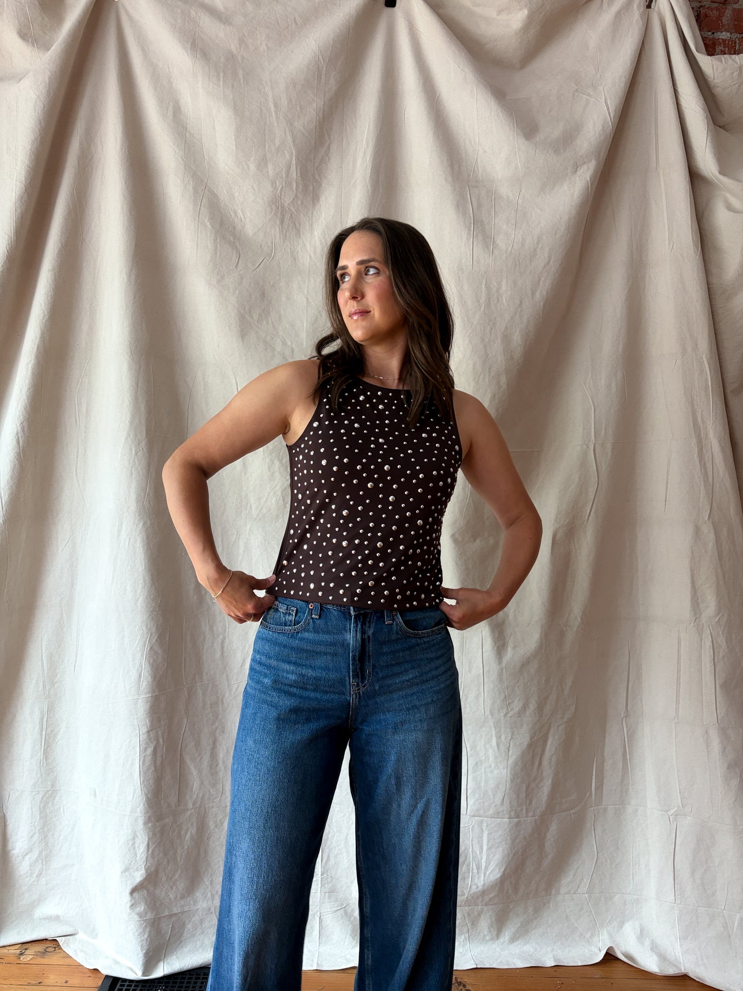 Tuva Top - Brown