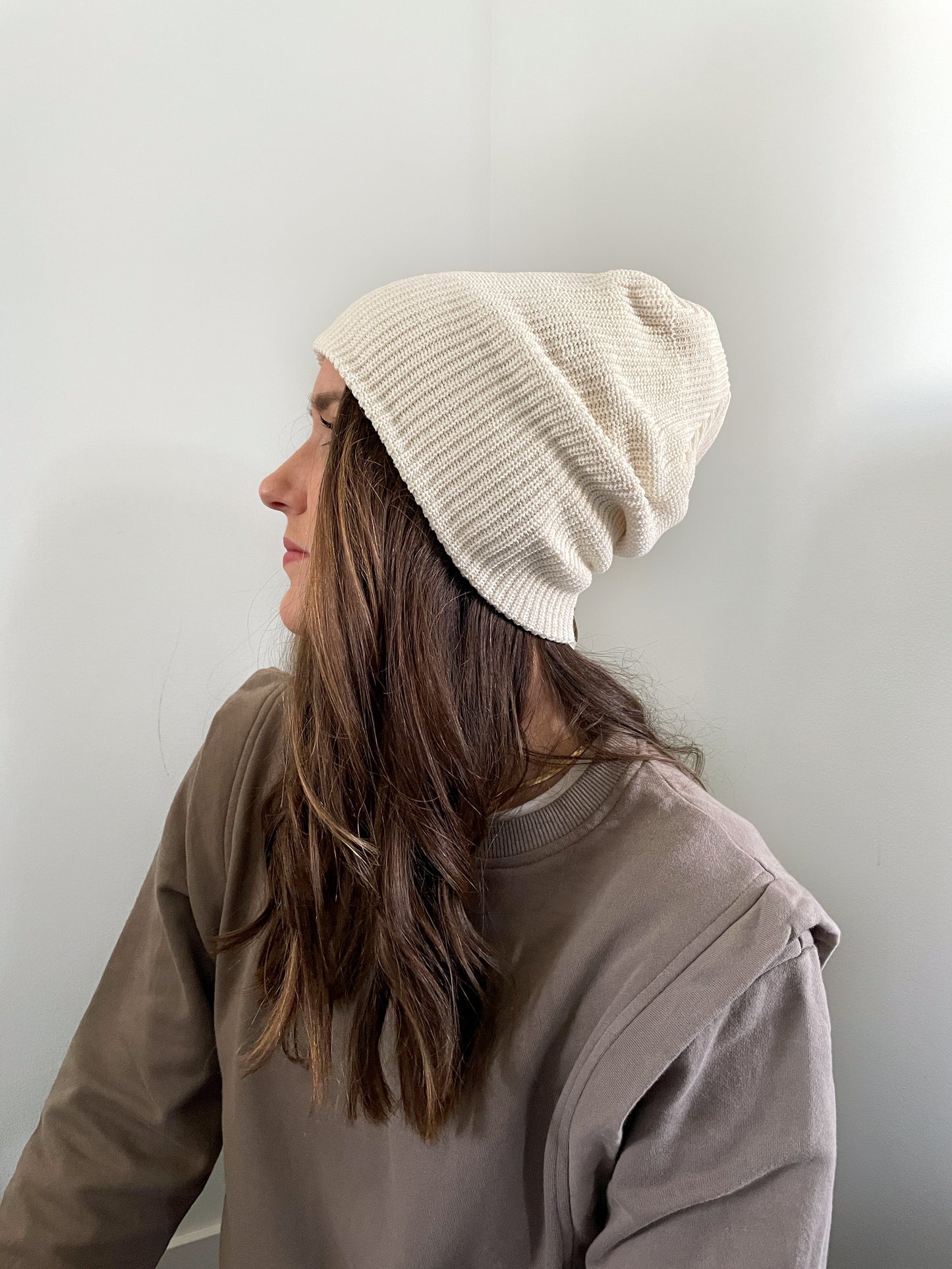 Recycled Cotton Watchcap - Ecru